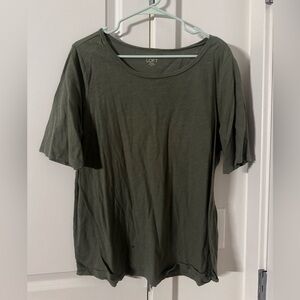 LOFT Women's Short Sleeve Olive Tee